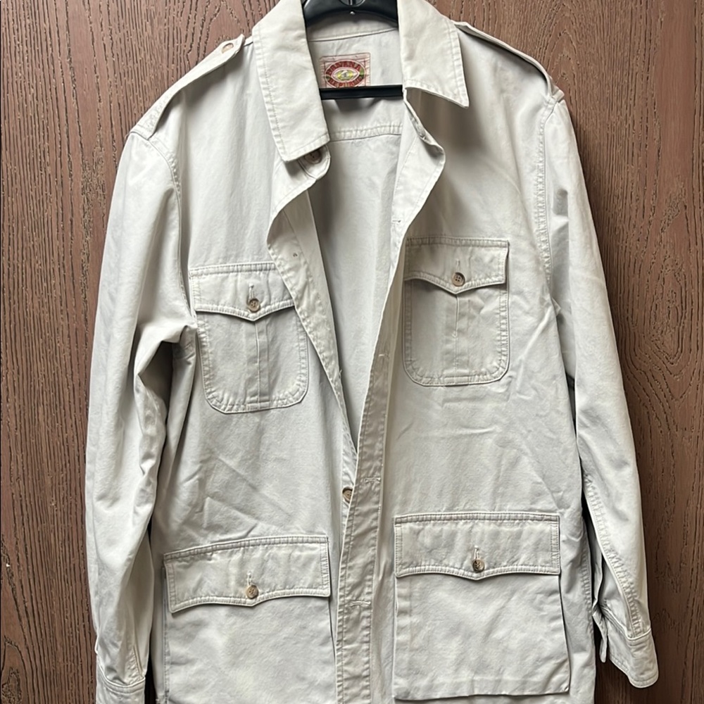 Banana Republic Cream Utility Military Jacket